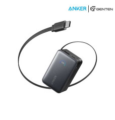 Anker Nano 10000mAh 45W Power Bank with Built-In Retractable USB-C Cable (A1638)